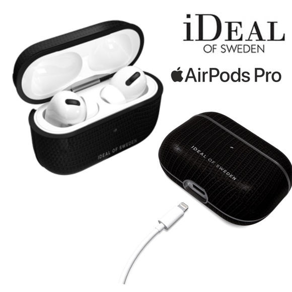 IDEAL OF SWEEDEN Black Snake Croc AirPod PRO Hard Case - Picture 1 of 13